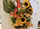 Une composition florale chaleureuse et accueillante Le Domaine de Jallemain Chateau-Landon